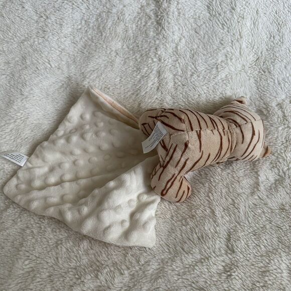 Moon & Stars Tiger Security Blanket Baby Lovey Striped Cat Walgreens Minky Brown - Picture 3 of 5